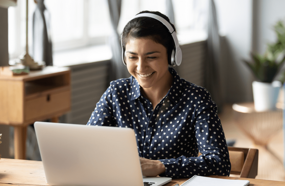 Woman on a Video Call